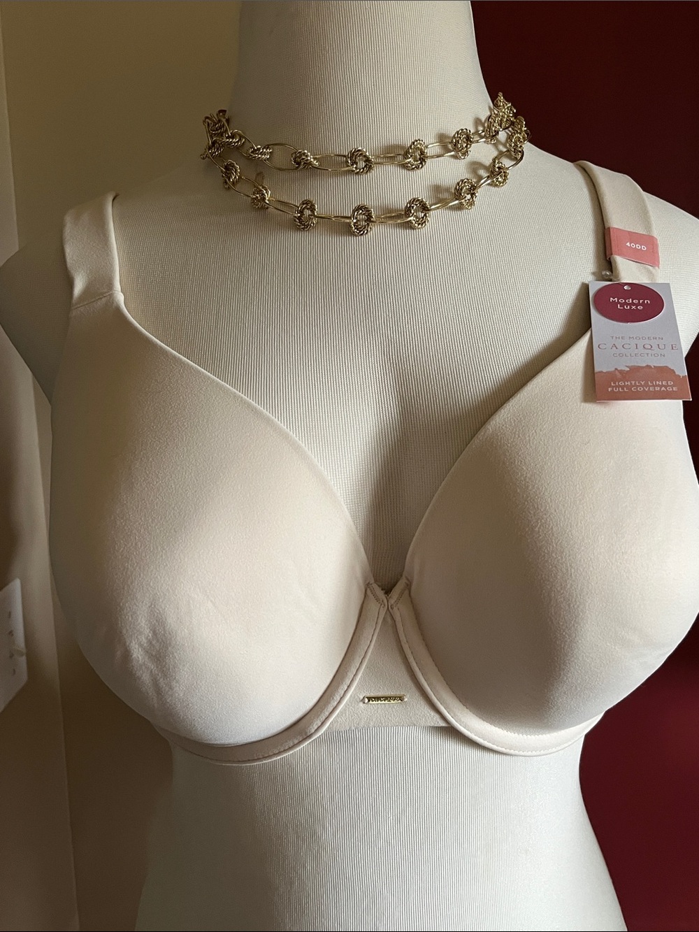 Modern Lux Cream Smooth Full-Coverage T-Shirt Bra